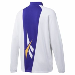 Bluza Męskie Reebok Classic Vector Quarter-Zip Białe PL 13QOLMG